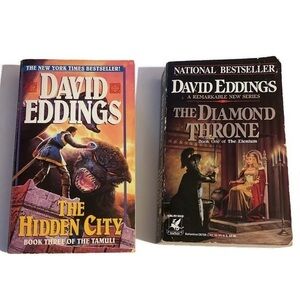 2 David Eddings books Diamond Throne & Hidden City